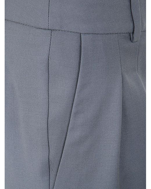 Loulou de Saison Blue Casual Trousers With Belt Loops