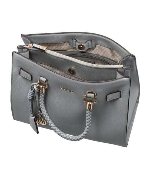 Liu Jo Gray Medium Ecs Tote Bag