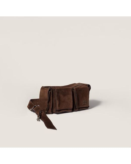 Miu Miu Brown Utilitaire Shoulder Bag