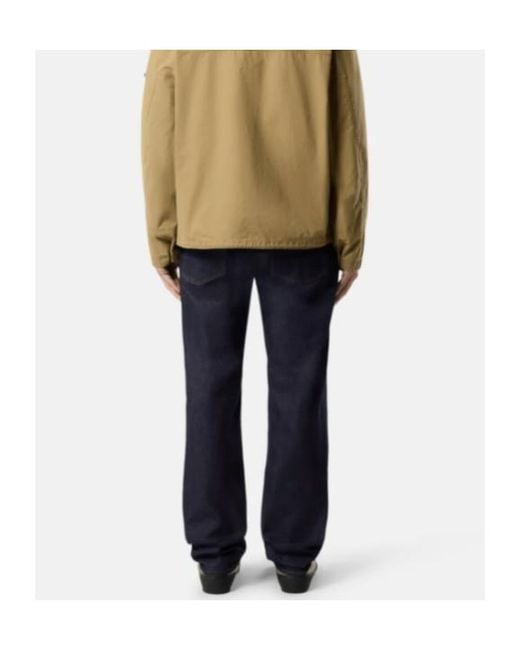 Stone Island Blue Logo Patch Straight-Leg Jeans for men