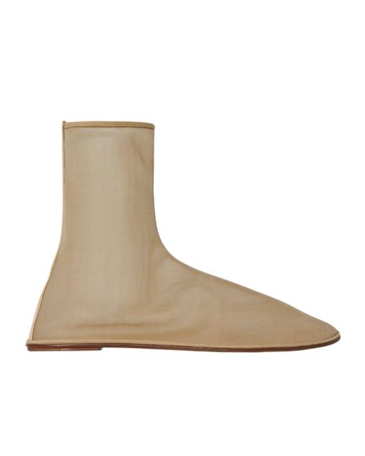 The Row Brown Round-Head Short Boots