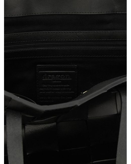 Dragon Diffusion Black Japan Tote Handbag