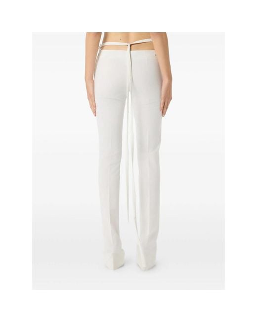 Blumarine White Lace Trousers