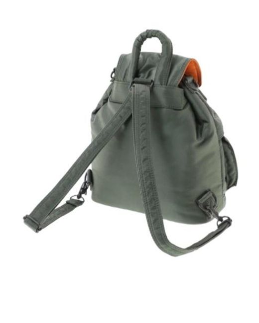 Porter-Yoshida and Co Gray Drawstring Flap Backpack for men