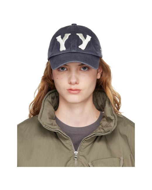 OPEN YY Blue Yy Heart Bone Baseball Cap