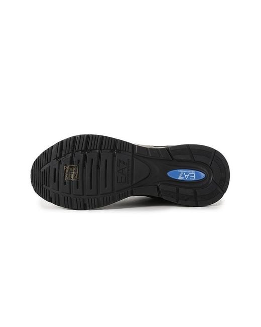 EA7 Black Lace Up Sneakers for men