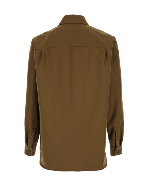 A.P.C. Green Long Sleeved Buttoned Jacket for men