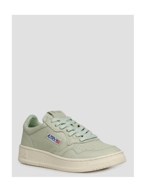 Autry Green Medalist Low-Top Sneakers