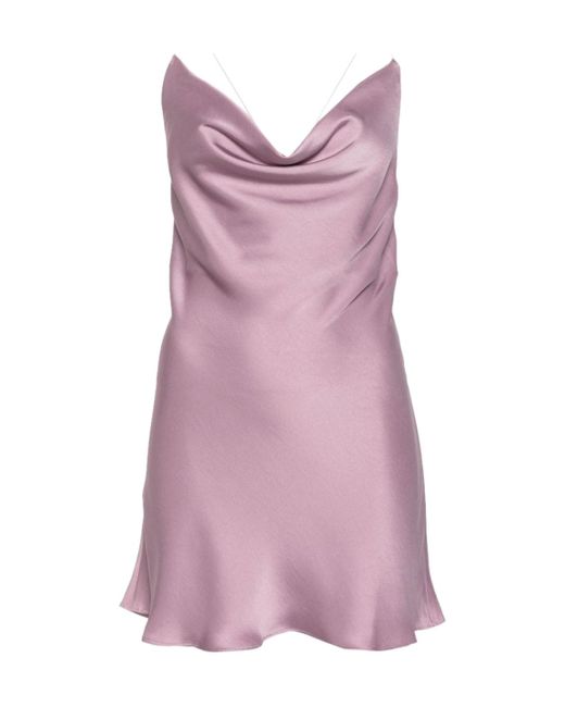 Y. Project Purple Lilac Evergreen Invisible-Strap Slip Dress