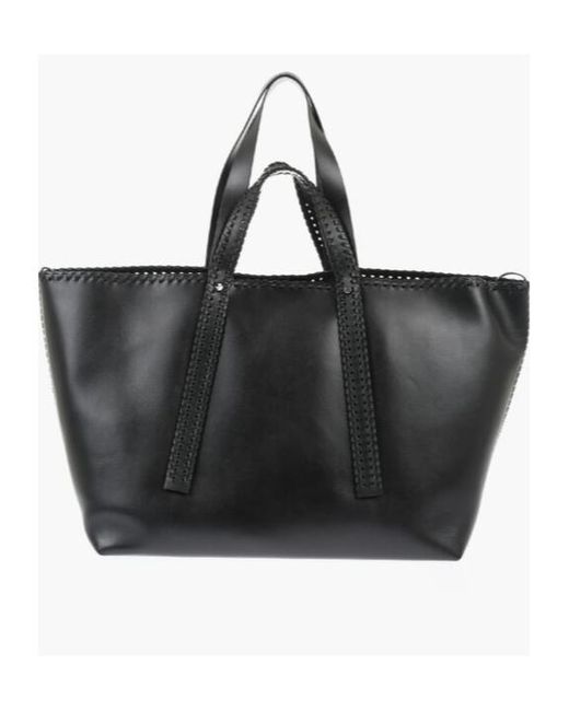 Off-White c/o Virgil Abloh Black Day Off Leather Tote Bag