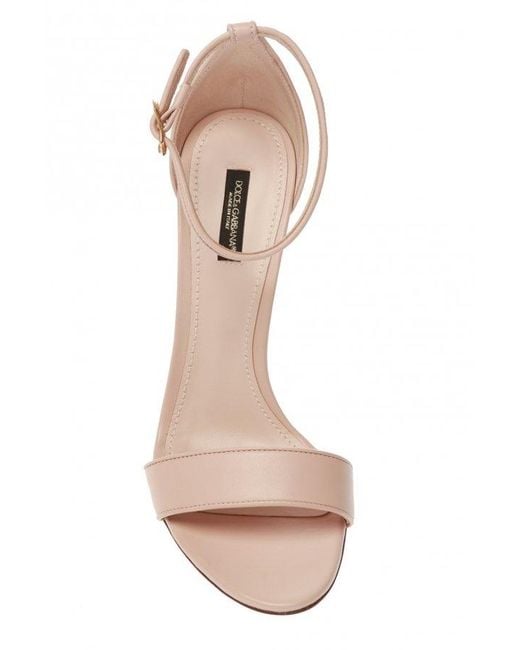 Dolce & Gabbana Natural Baroque Dg Heel Sandals