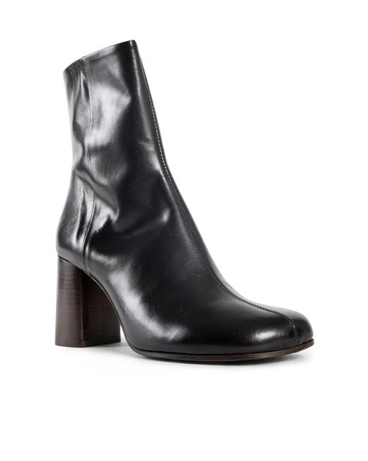 Lemaire Black Anatomic Zipped Boots