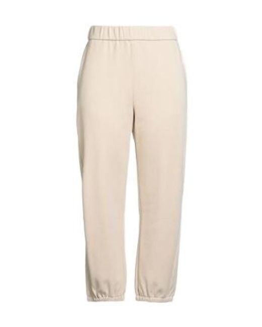 Max Mara Natural Solid-Color Versatile Sports Trousers