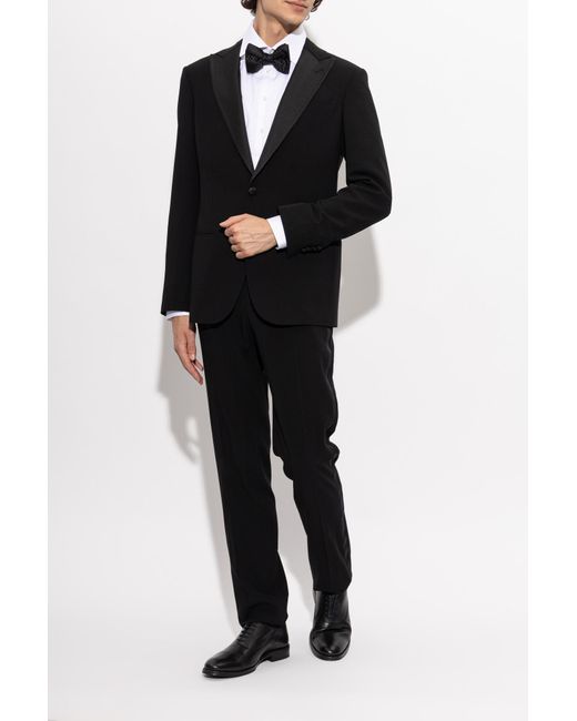 Paul Smith Black Leather Oxford Shoes for men