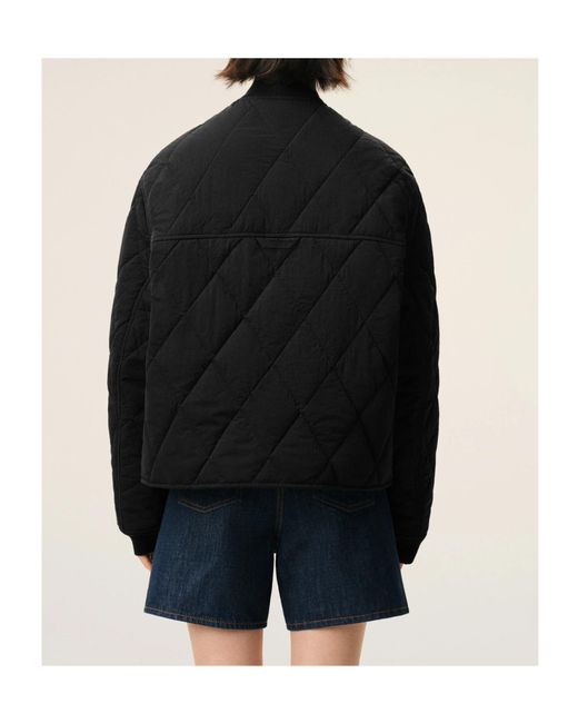 AMI Black Ami Padded Jacket for men