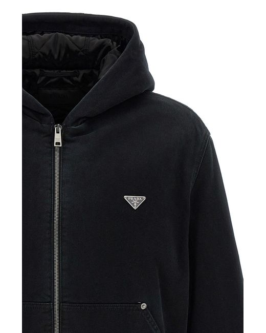 Prada Blue Denim Jacket for men