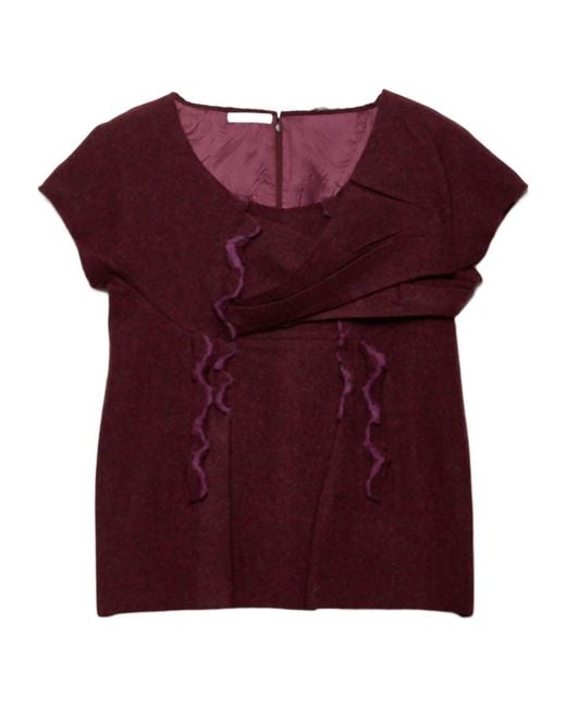 Prada Purple Shetland Wool Top