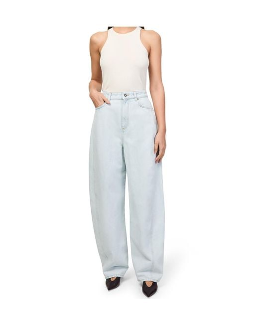 Givenchy Blue Denim Pants With Belt Loops