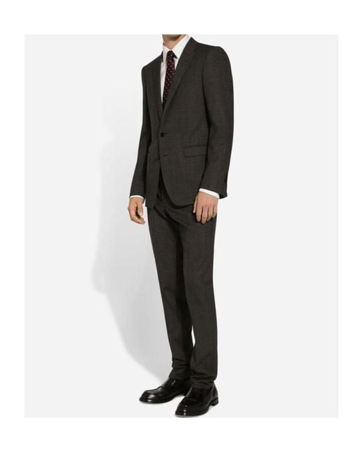 Dolce & Gabbana White Striped Poplin Martini-Fit Shirt for men