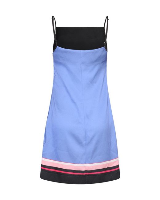 Versace Jeans Red Graphic-Print Sleeveless Mini Dress