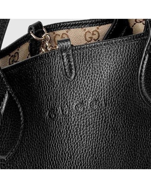 Gucci Black Totissima Large Reversible Tote Bag
