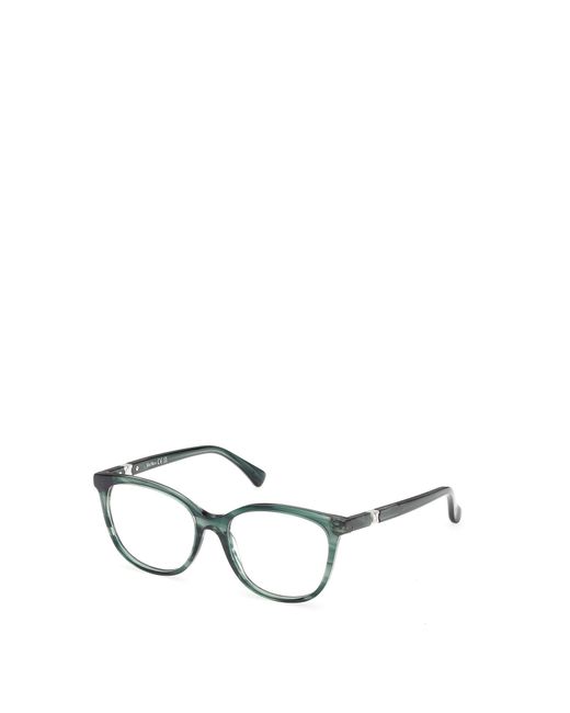 Max Mara White Full-Rimmed Plano Lenses