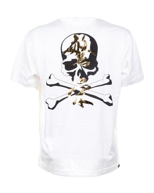 Mastermind Japan White Skull-Print T-Shirt for men