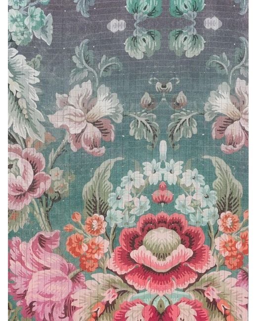 Pierre Louis Mascia White Molare Floral-Pattern Scarf