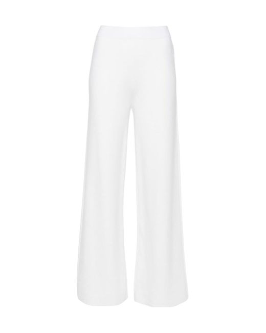 P.A.R.O.S.H. White Knitted Trousers