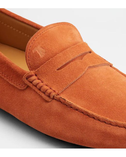 Tod's Brown Round-Toe Loafers for men