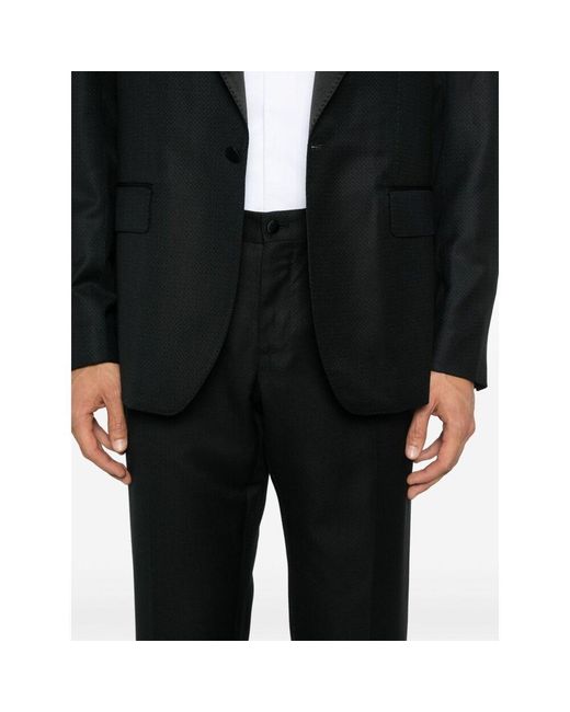 Dolce & Gabbana Black Single-Breasted Tuxedo Suit for men