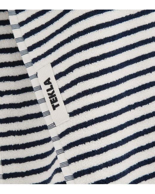 Tekla Blue Striped Towel