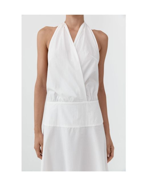 St. Agni White Sleeveless Dress