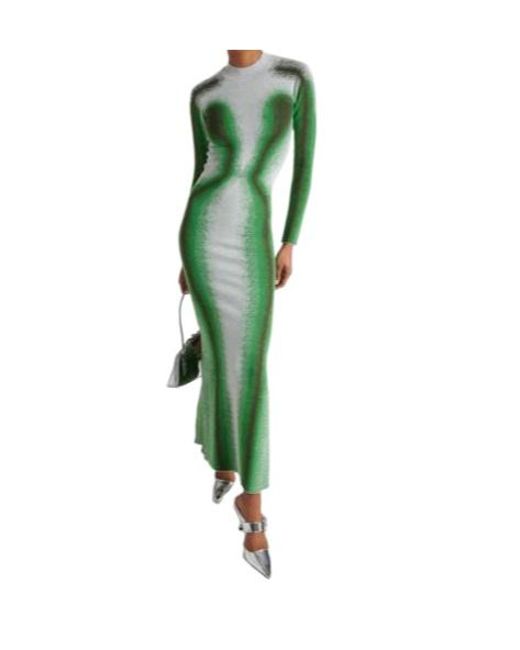 Y. Project Green Printed Knit Maxi Dress