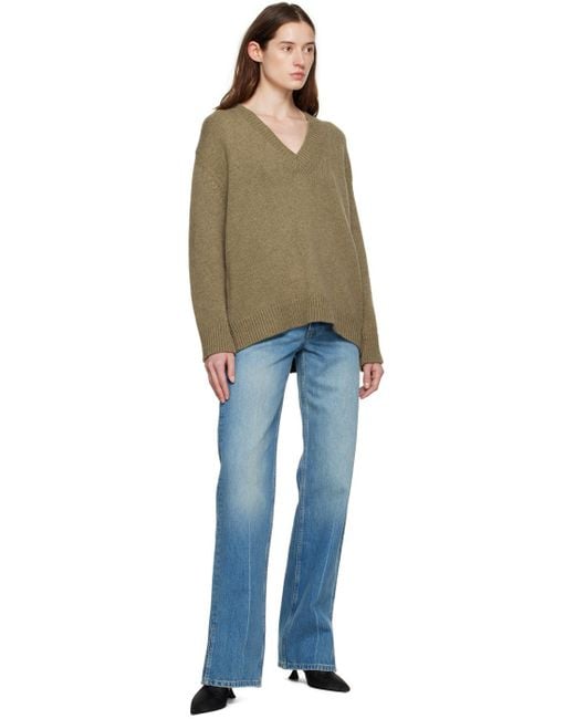Anine Bing Blue Gavin Mid-Rise Boyfriend Jeans