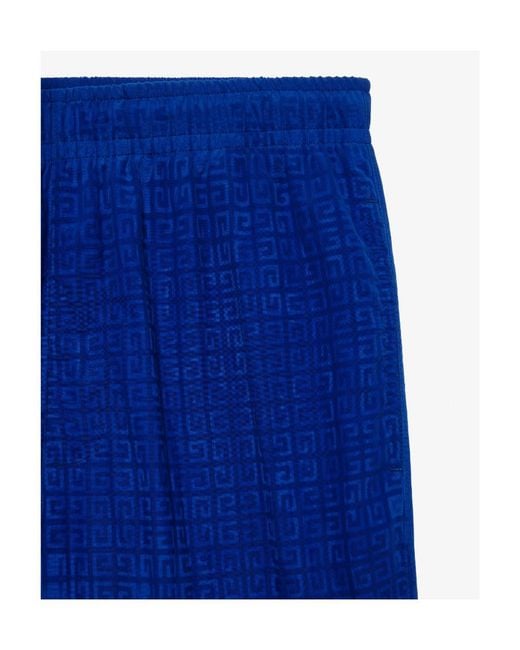 Givenchy Blue Long Swim Shorts for men