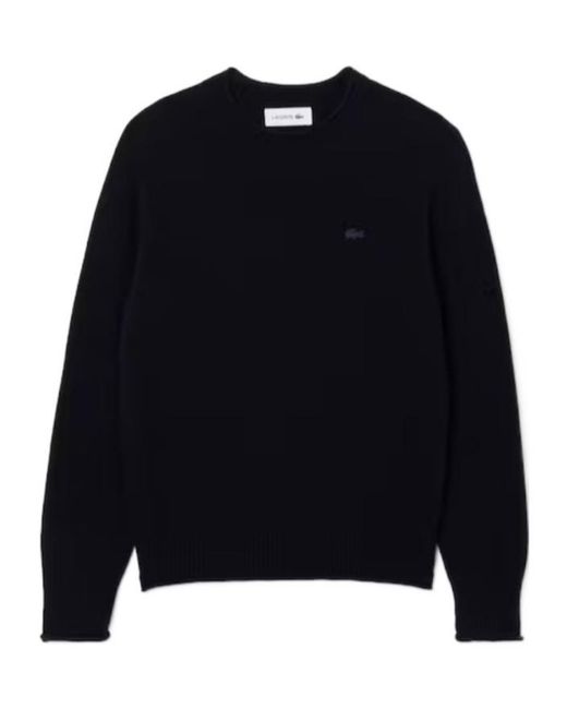 Lacoste Blue Crew-Neck Logo Sweater