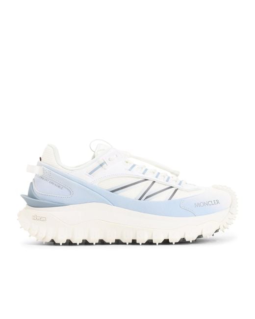 Moncler White Trailgrip Low-Top Sneakers for men