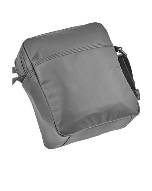 DIESEL Black Logo-Print Messenger Bag for men
