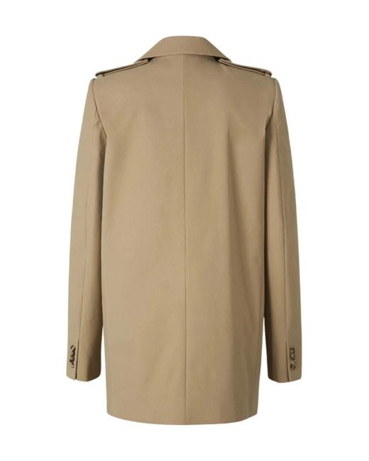 Khaite Natural Double-Breasted Trench Coat