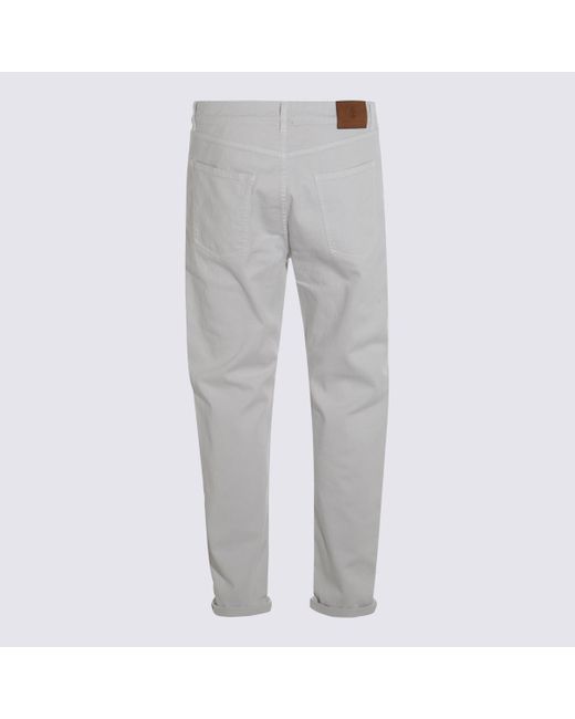Brunello Cucinelli Gray Straight Leg Jeans for men