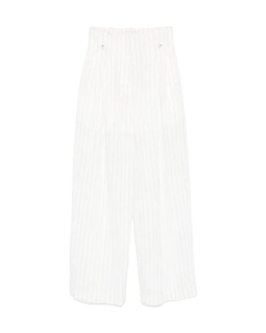 Nanushka White Jenci Trousers