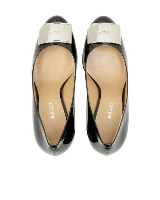 Bally Black Logo High Heels