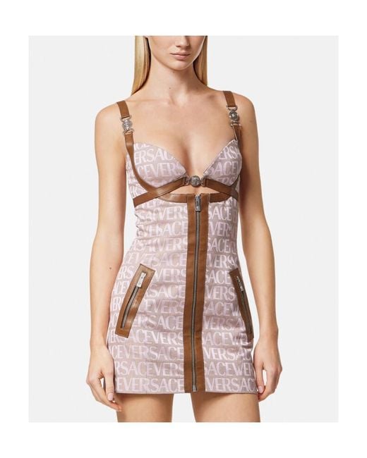 Versace Pink La Vacanza Collection Dress