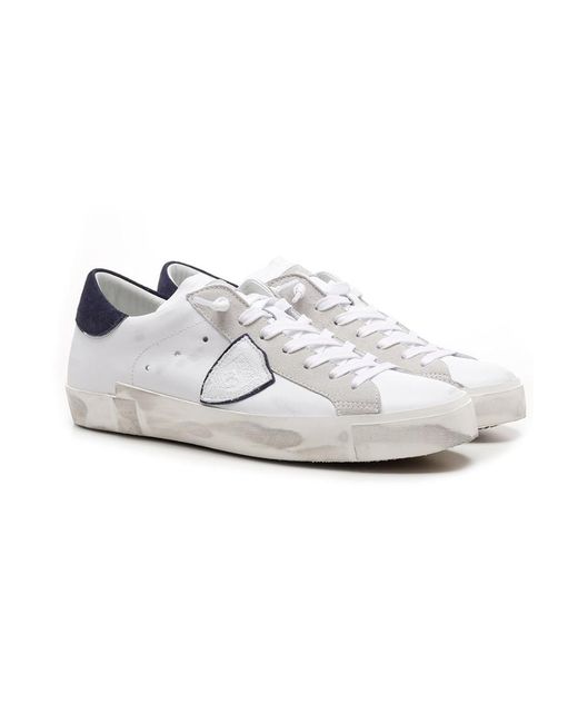 Philippe Model White Logo Details Casual Sneakers for men