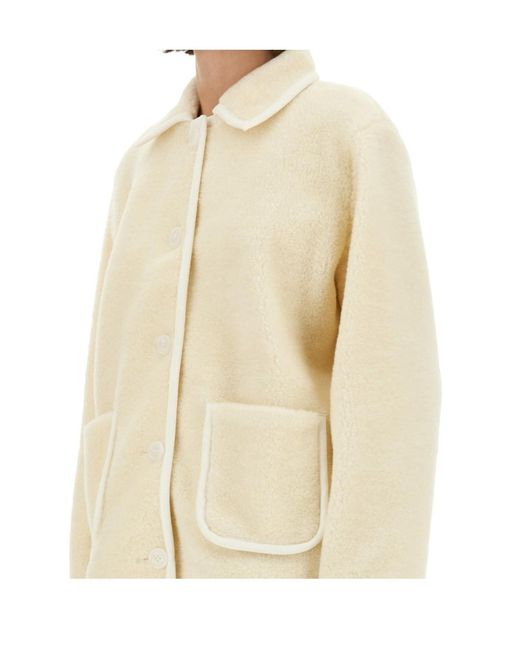 A.P.C. White Long Sleeve Buttoned Jacket