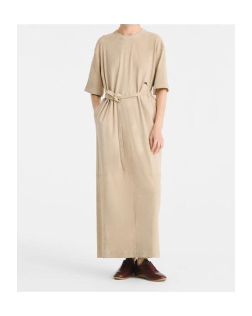 Longchamp Natural Leather Long Dress