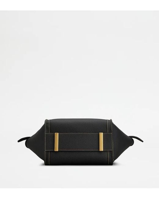 Tod's Black T Timeless Small Tote Bag