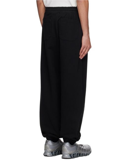 Adererror Black Drawstring Sweatpants for men