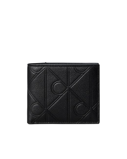 Calvin Klein Black Full-Grain Leather Rfid Billfold Wallet for men